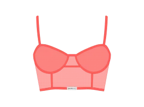 Salmon Mesh Camisole Top