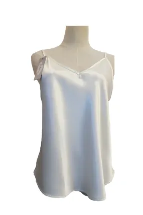 Silk Satin Camisole -Winter White