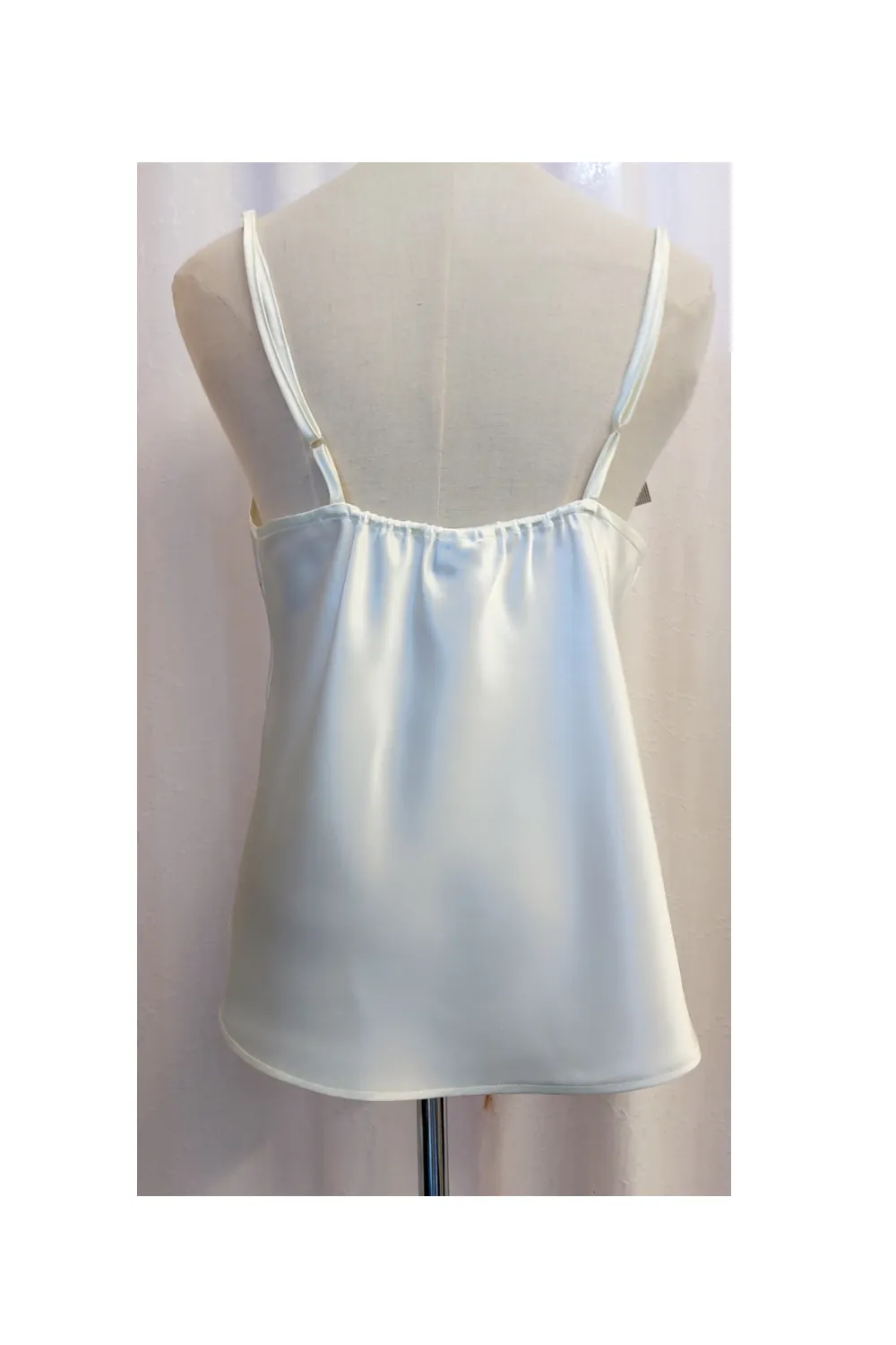 Silk Satin Camisole -Winter White