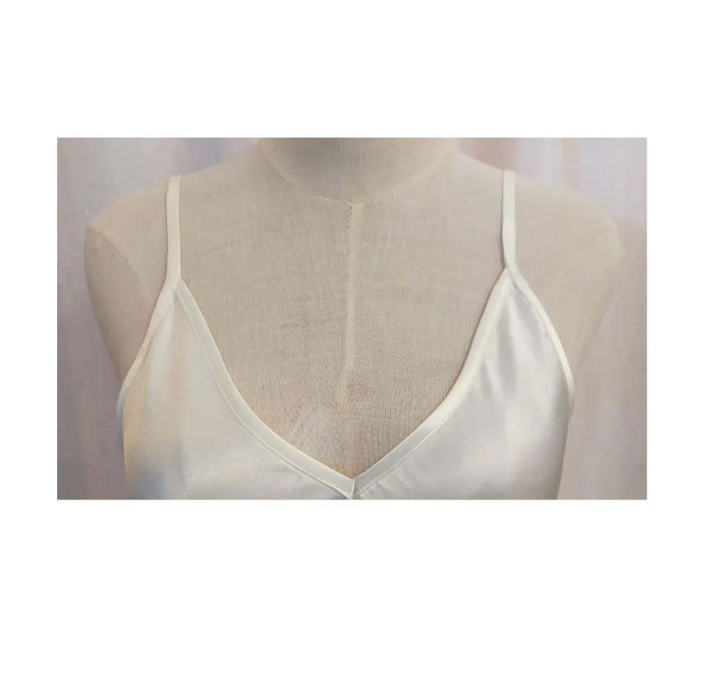 Silk Satin Camisole -Winter White