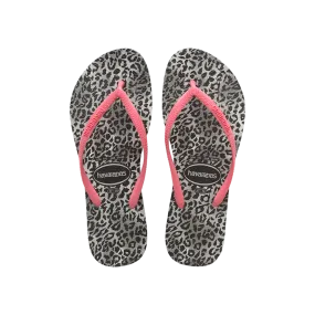 Slim Leopard Flip Flops