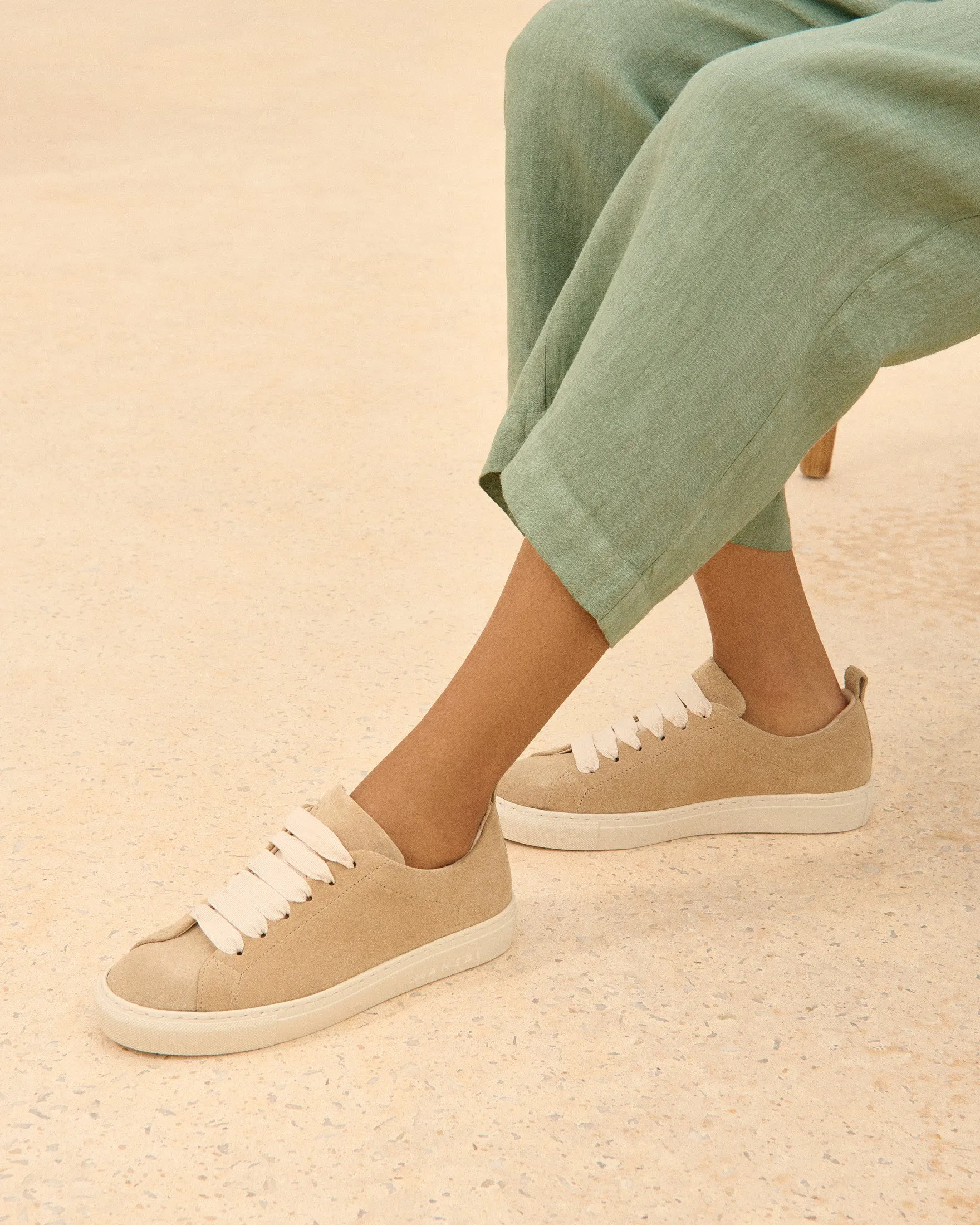Suede Sneakers - K12SI - Hamptons Champagne Beige