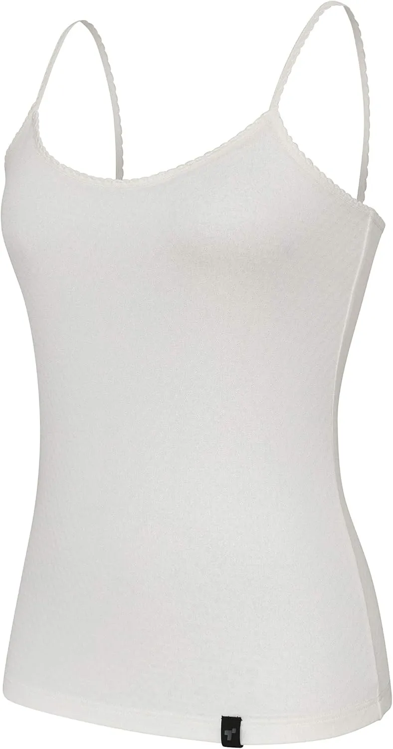 Terramar Women's Thermasilk Pointelle Camisole