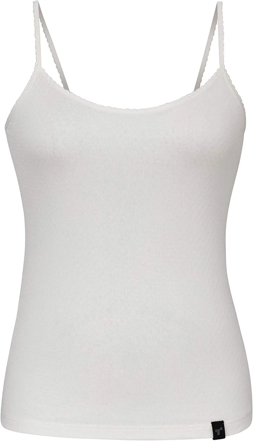 Terramar Women's Thermasilk Pointelle Camisole