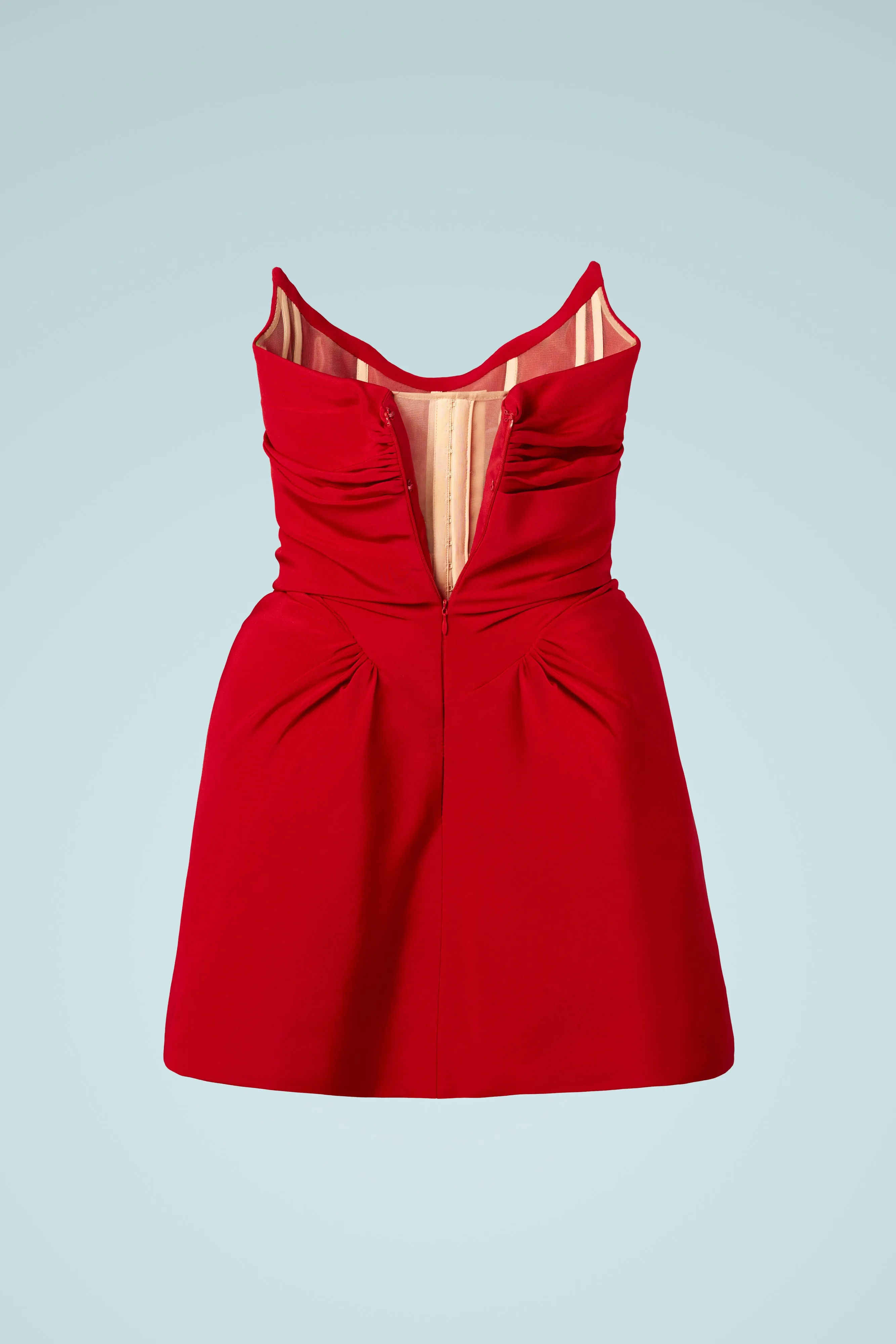 THE MOTION EDIT MINI RED DRESS