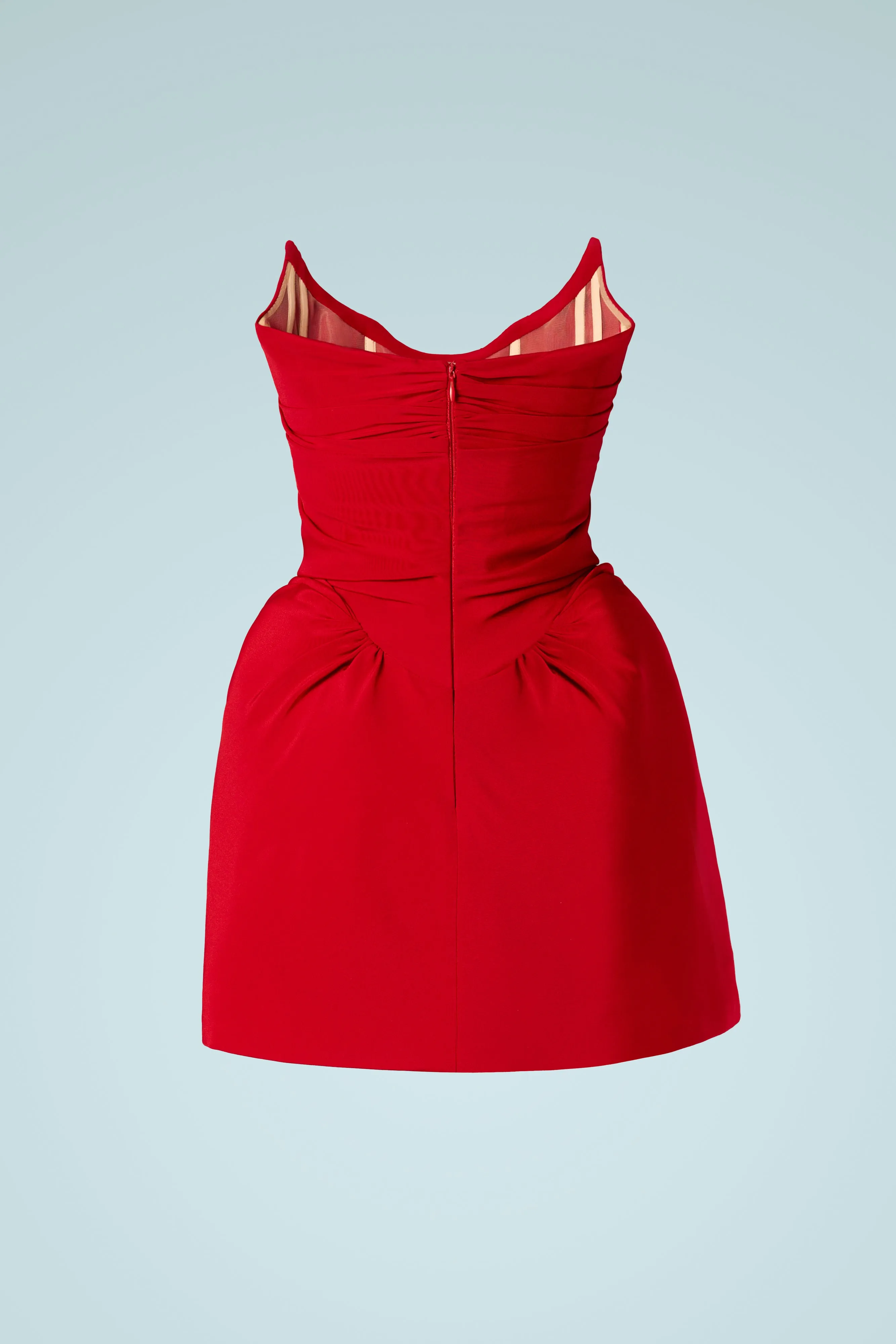 THE MOTION EDIT MINI RED DRESS