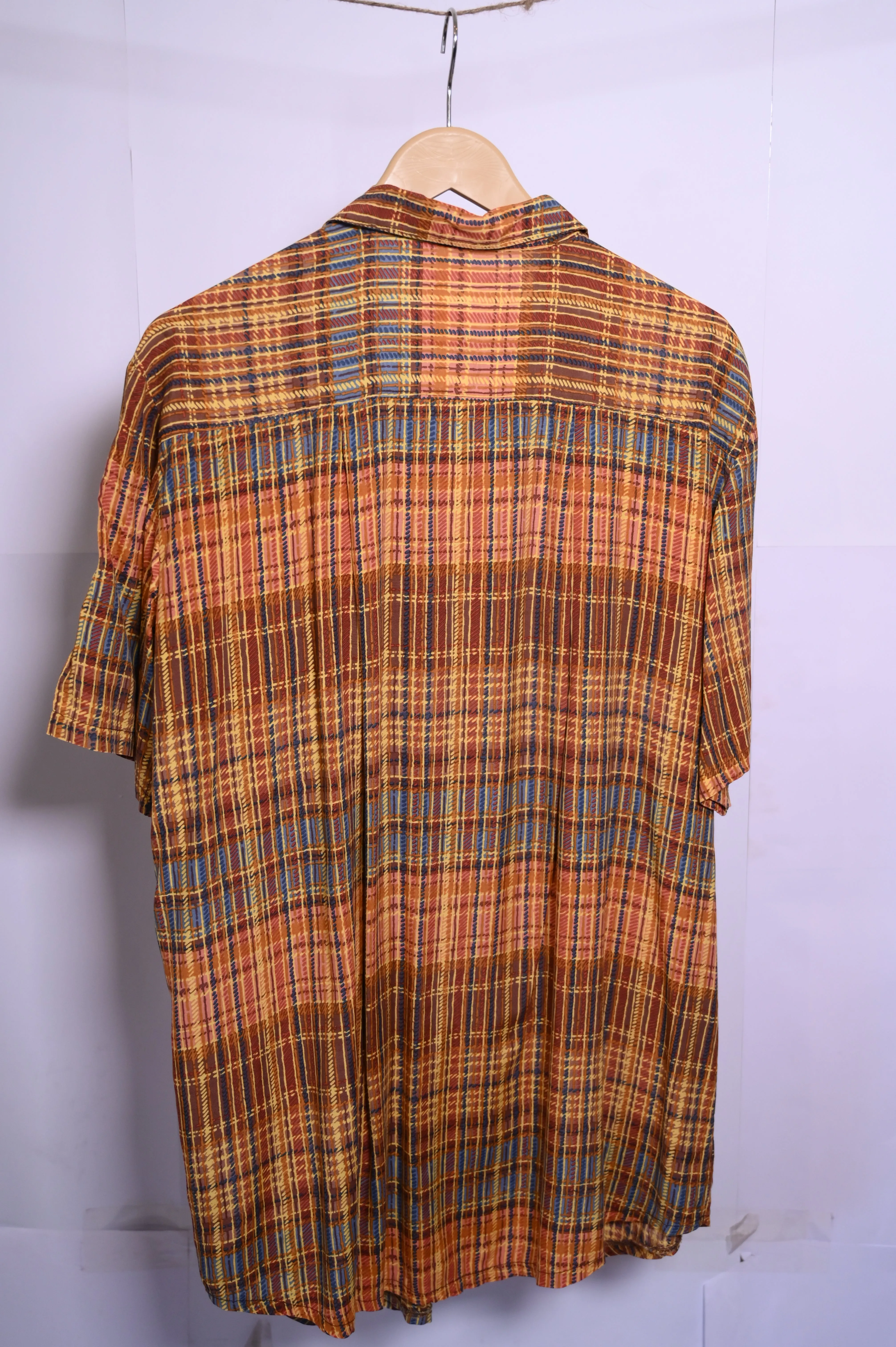 Thriftyfy Orange and brown Blouse – Large