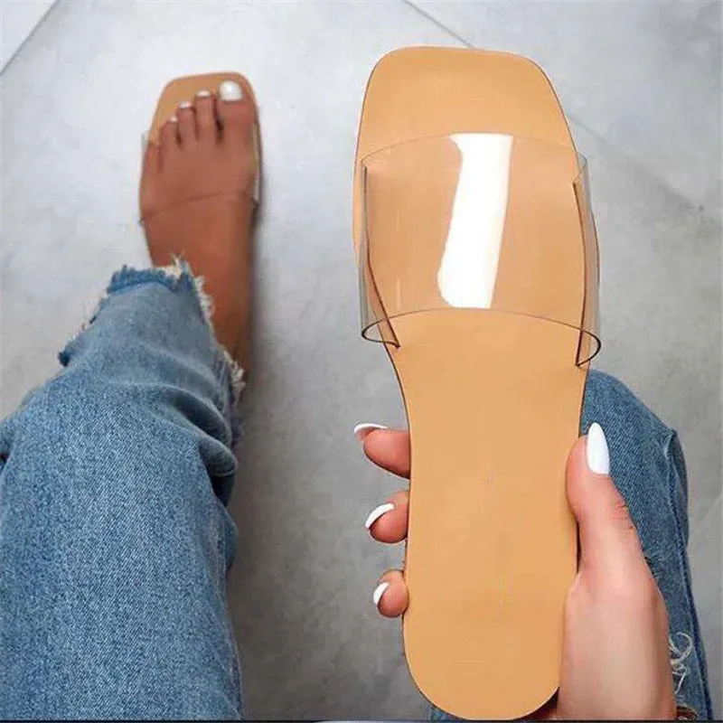 Trendy Leather Flat Sandals