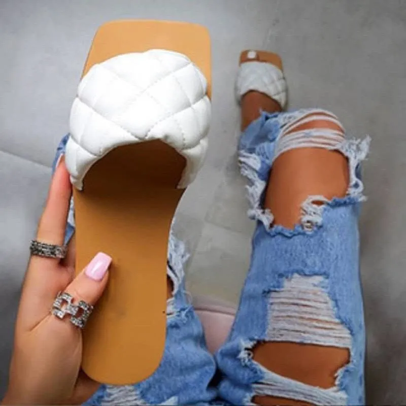Trendy Leather Flat Sandals
