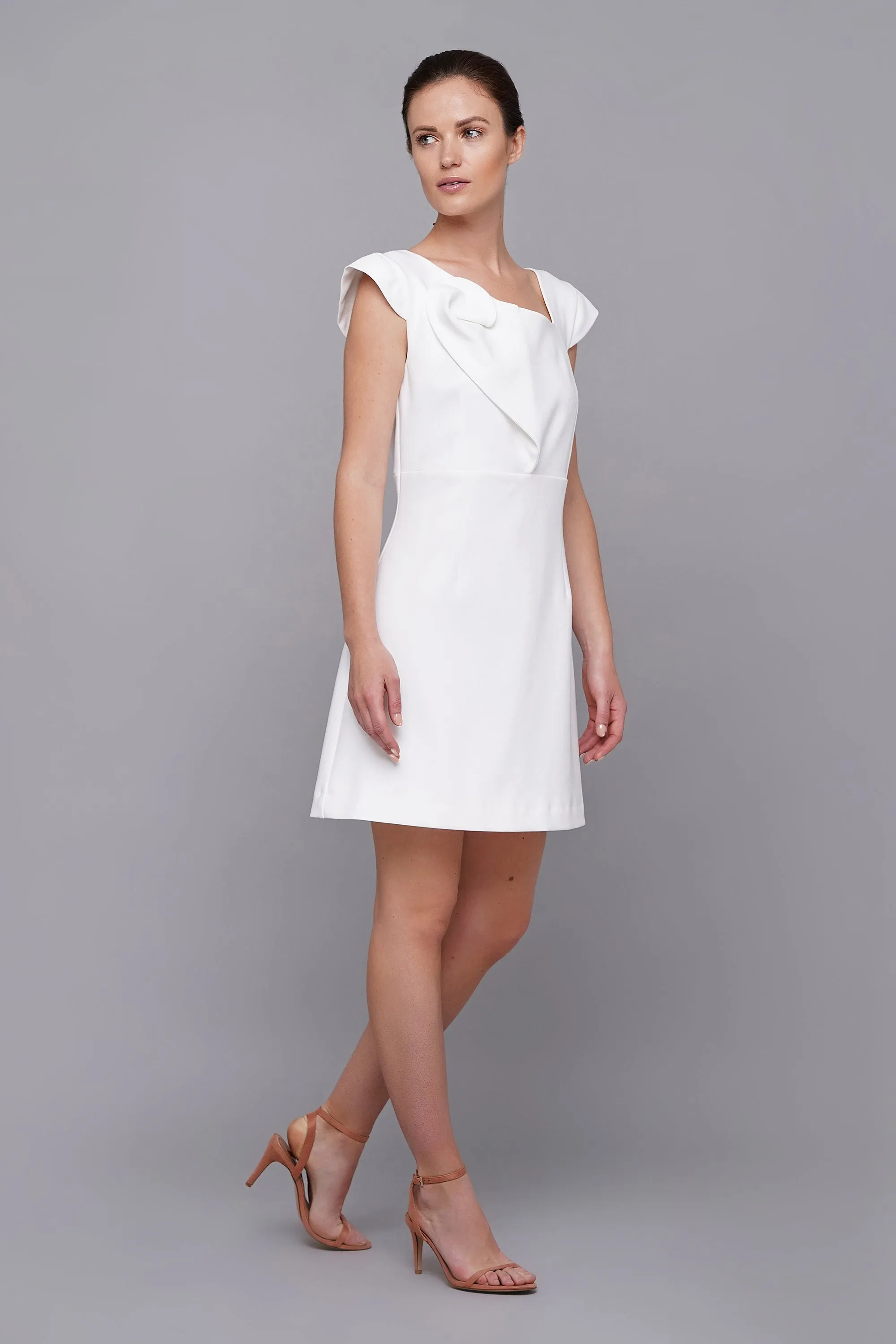 White cocktail dress