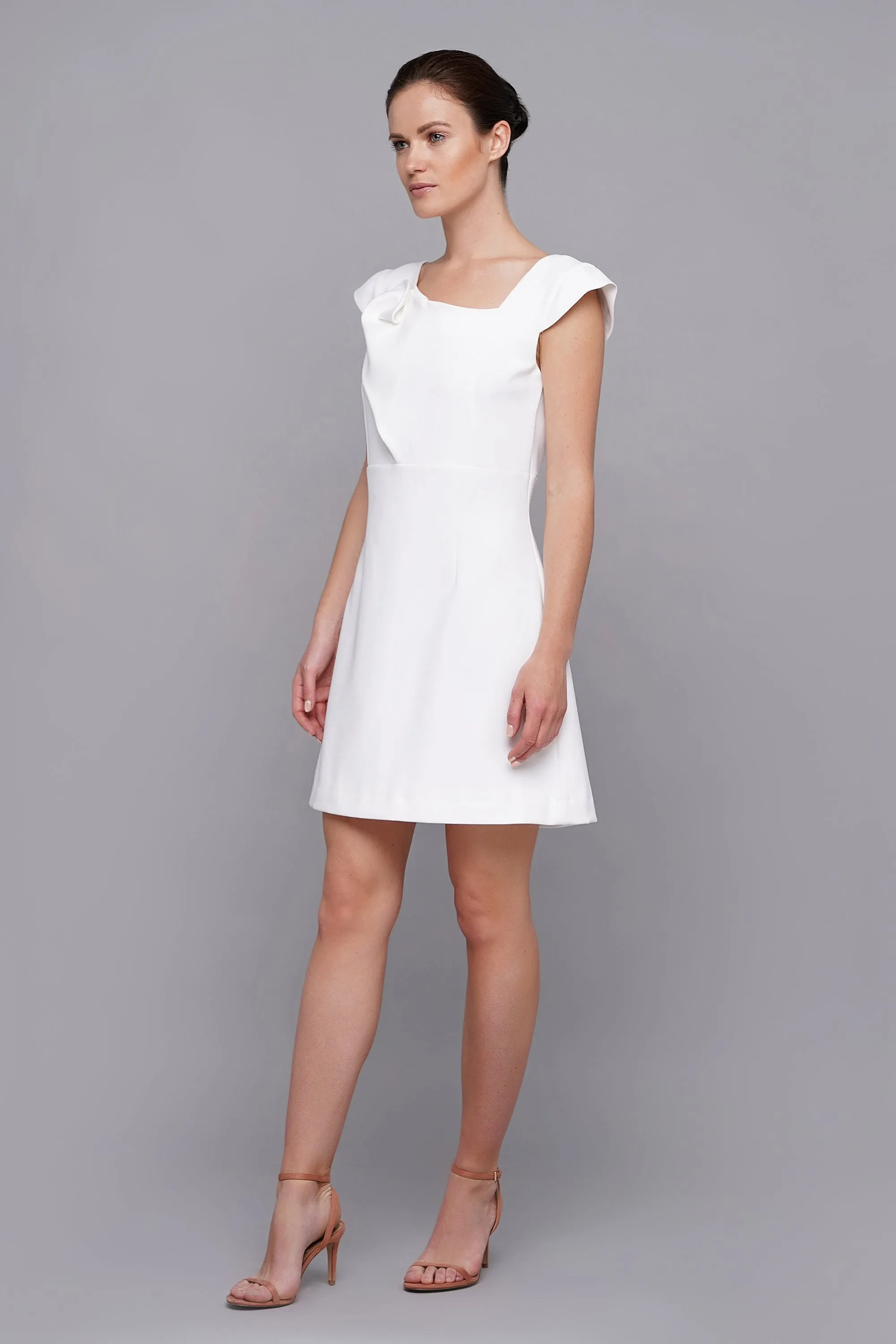 White cocktail dress
