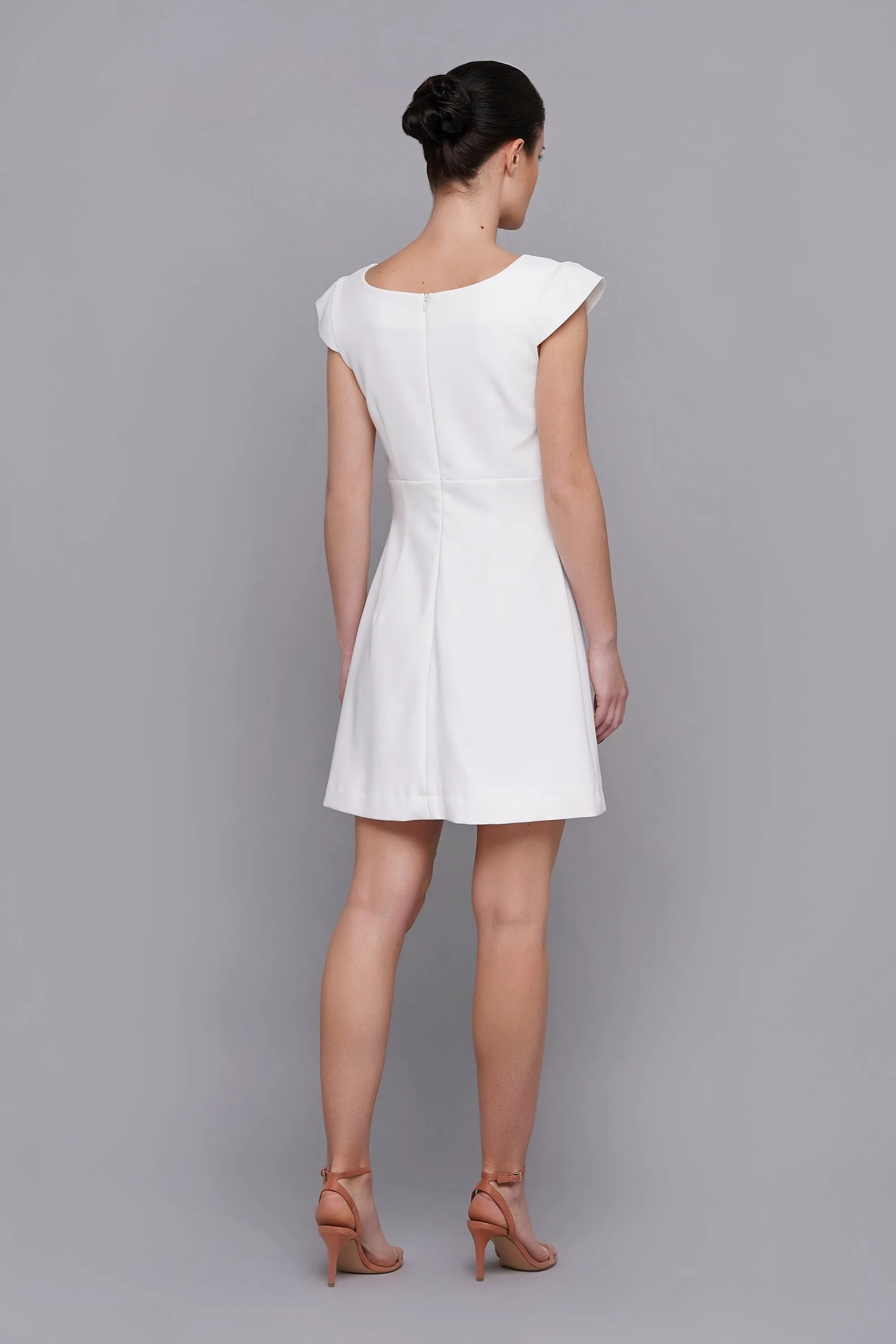 White cocktail dress