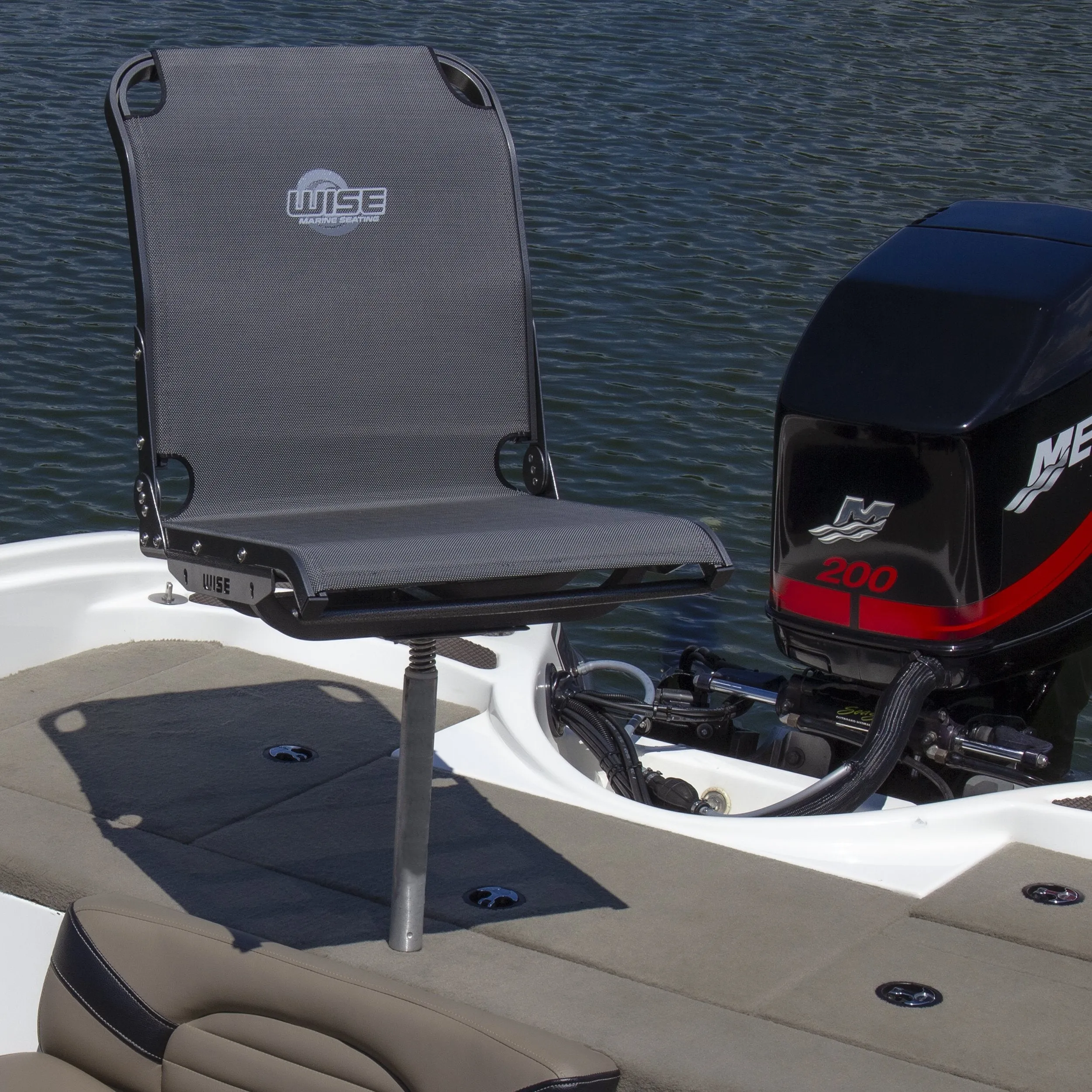 Wise 3373 AeroX™ Cool-Ride Mesh High Back Boat Seat