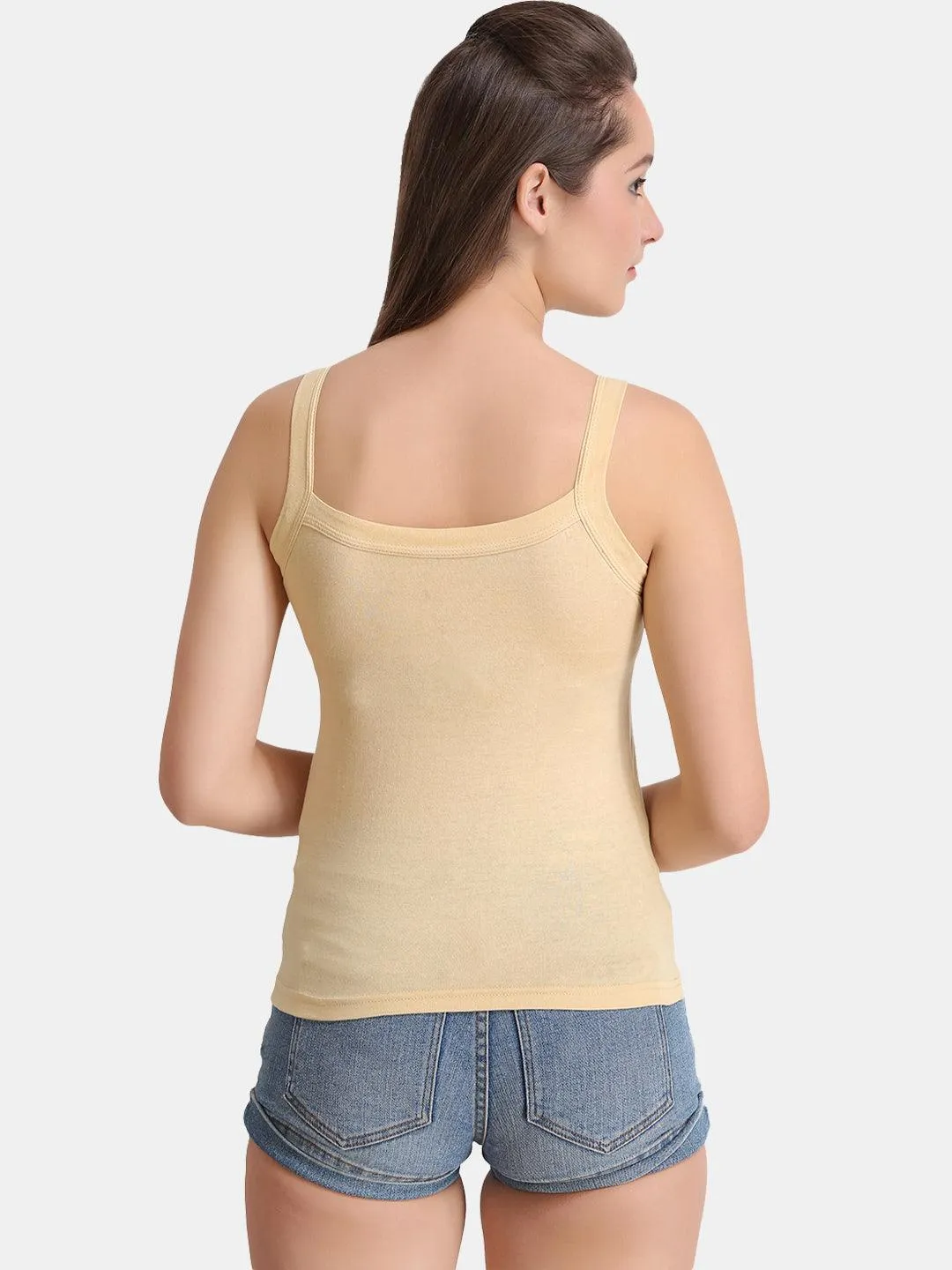 Women's Solid Pure Cotton Non-Paddded Camisole | CAMY |