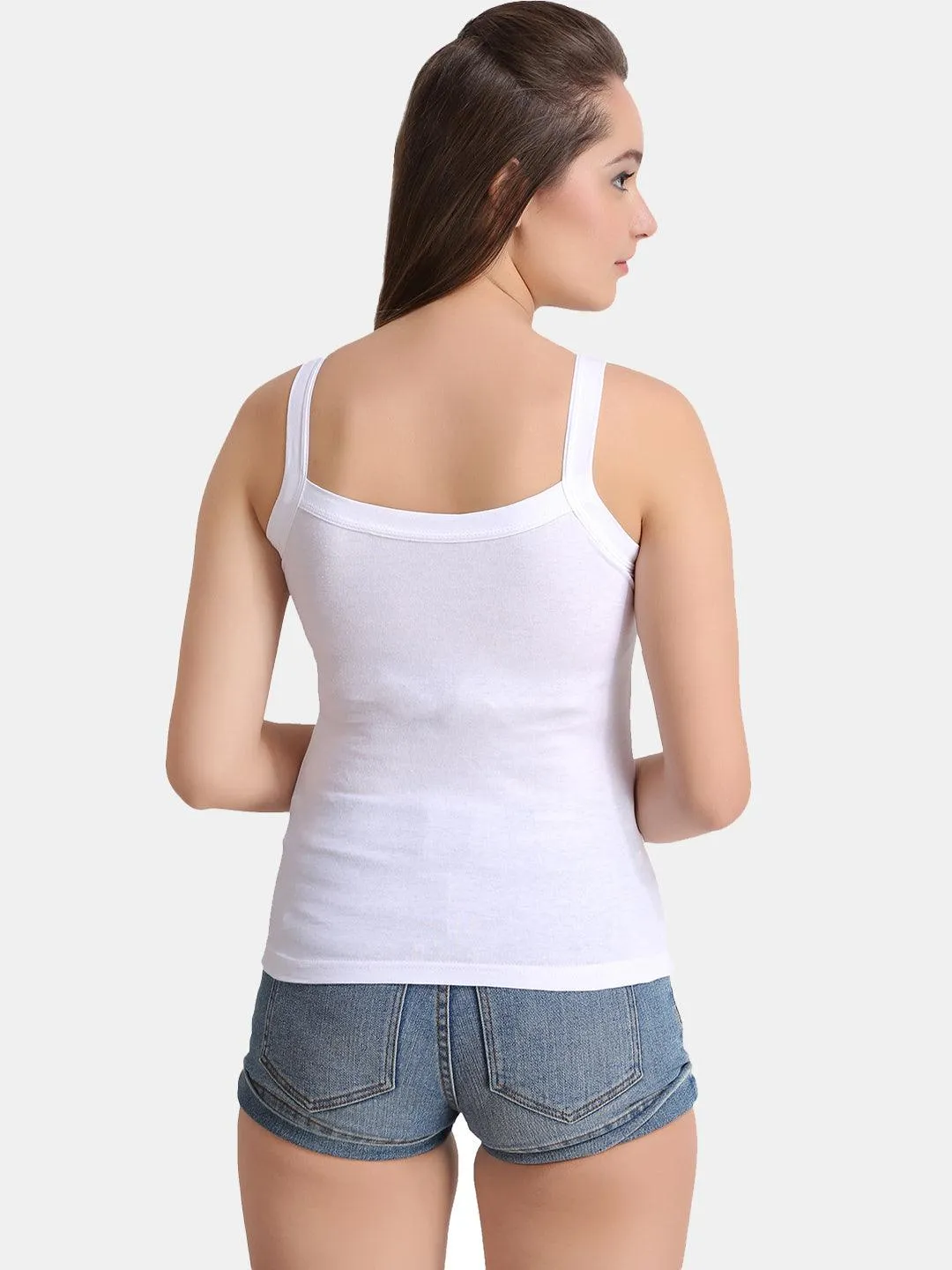 Women's Solid Pure Cotton Non-Paddded Camisole | CAMY |